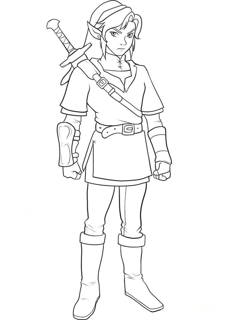 Desenho deA Lenda de Zelda 3 para colorir