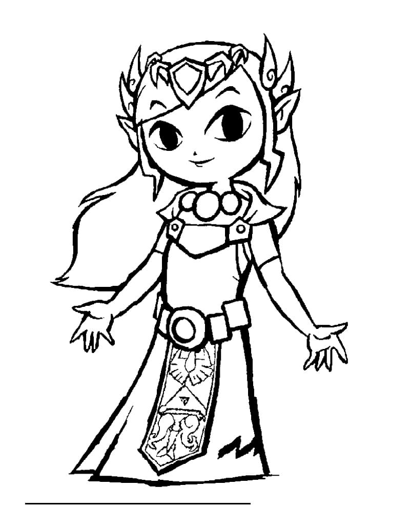 Desenho deA Lenda de Zelda 4 para colorir