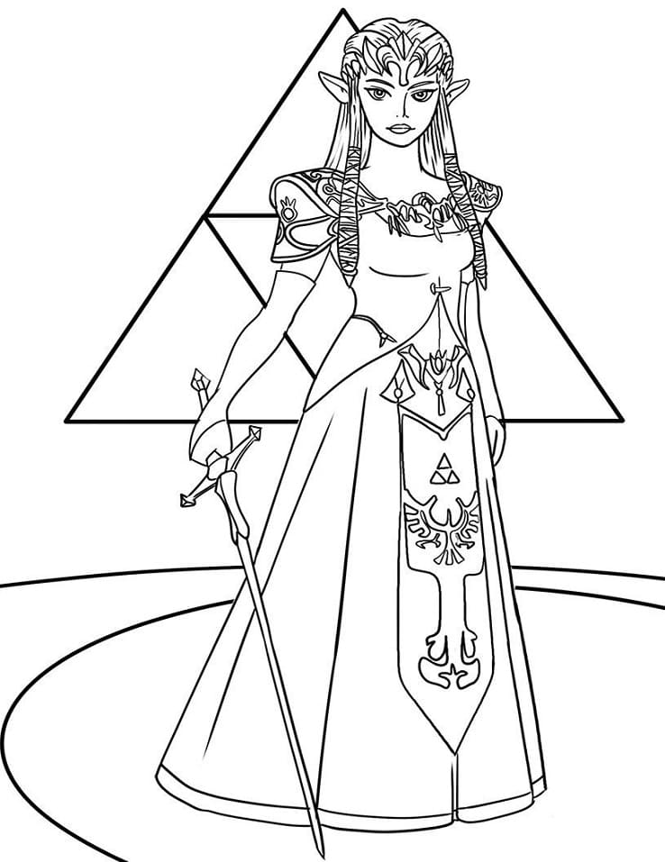 Desenho deA Lenda de Zelda 7 para colorir