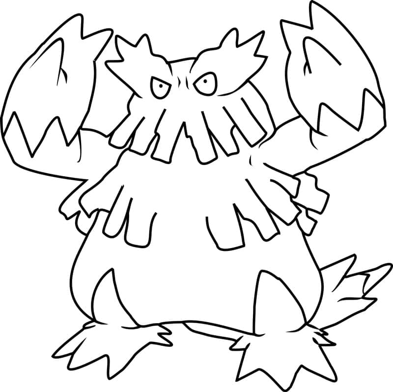 Desenho deAbomasnow Pokemon para colorir