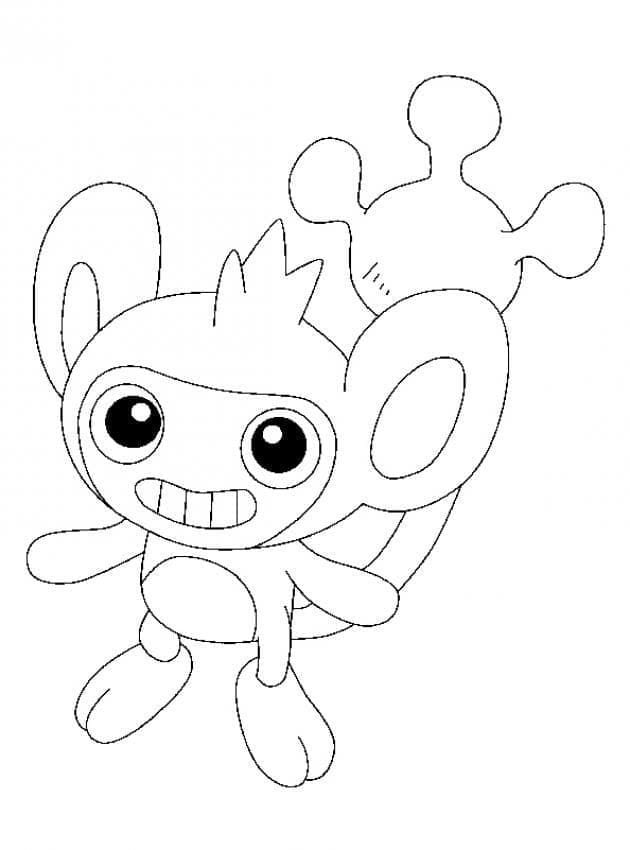 Desenho deAipom Pokemon para colorir