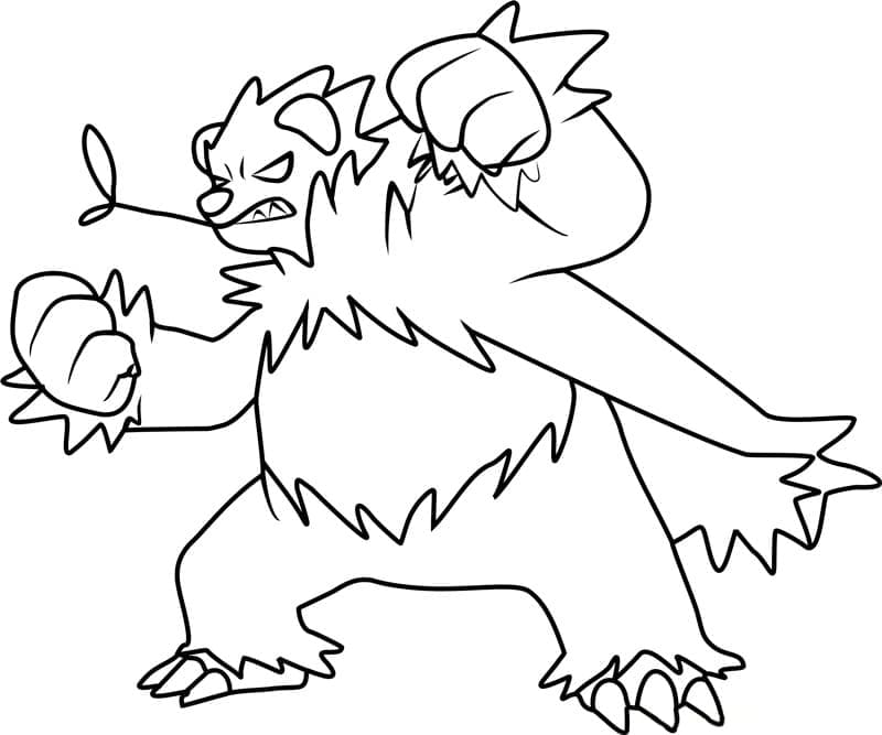 Desenho deAngoro Pokemon para colorir