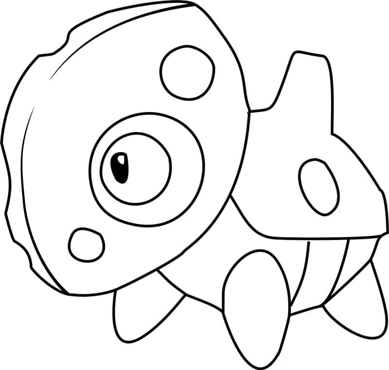 Desenho deAron Pokemon para colorir