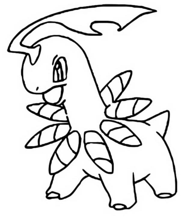 Desenho deBayleef Pokemon para colorir