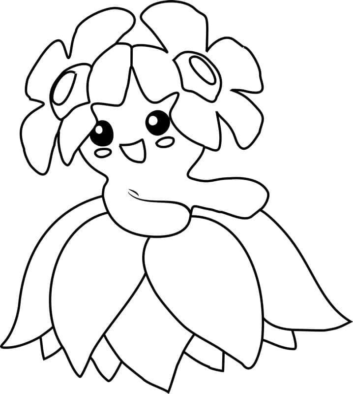 Desenho deBellossom Pokemon para colorir