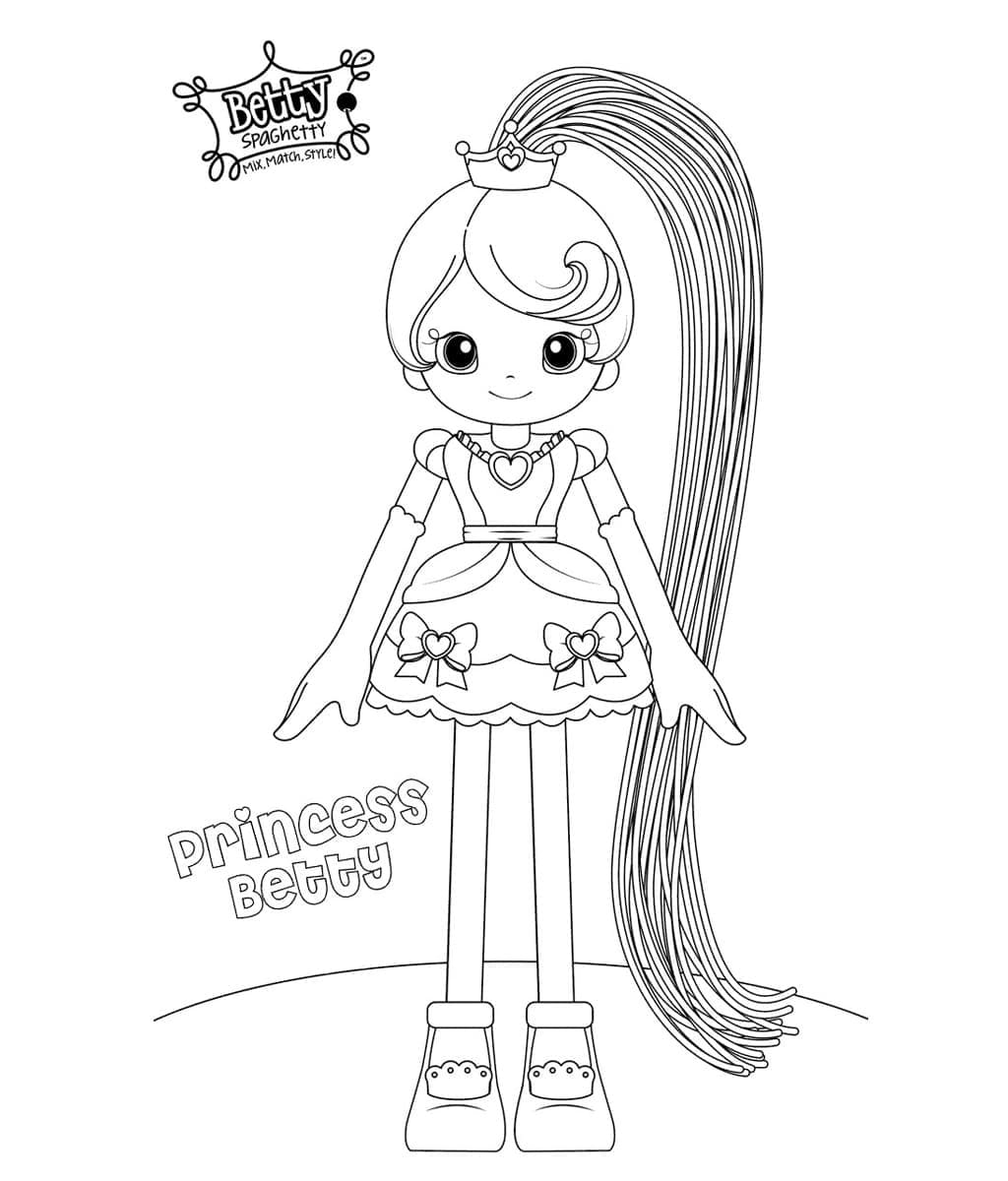 Desenho deBetty Spaghetty 14 para colorir