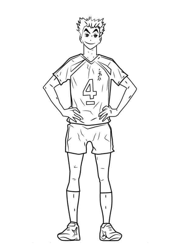 Desenho deBokuto Kotarou para colorir