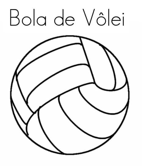 Desenhos de Vôlei para colorir