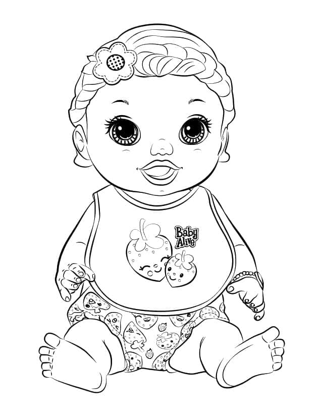 Desenhos de Baby Alive para colorir