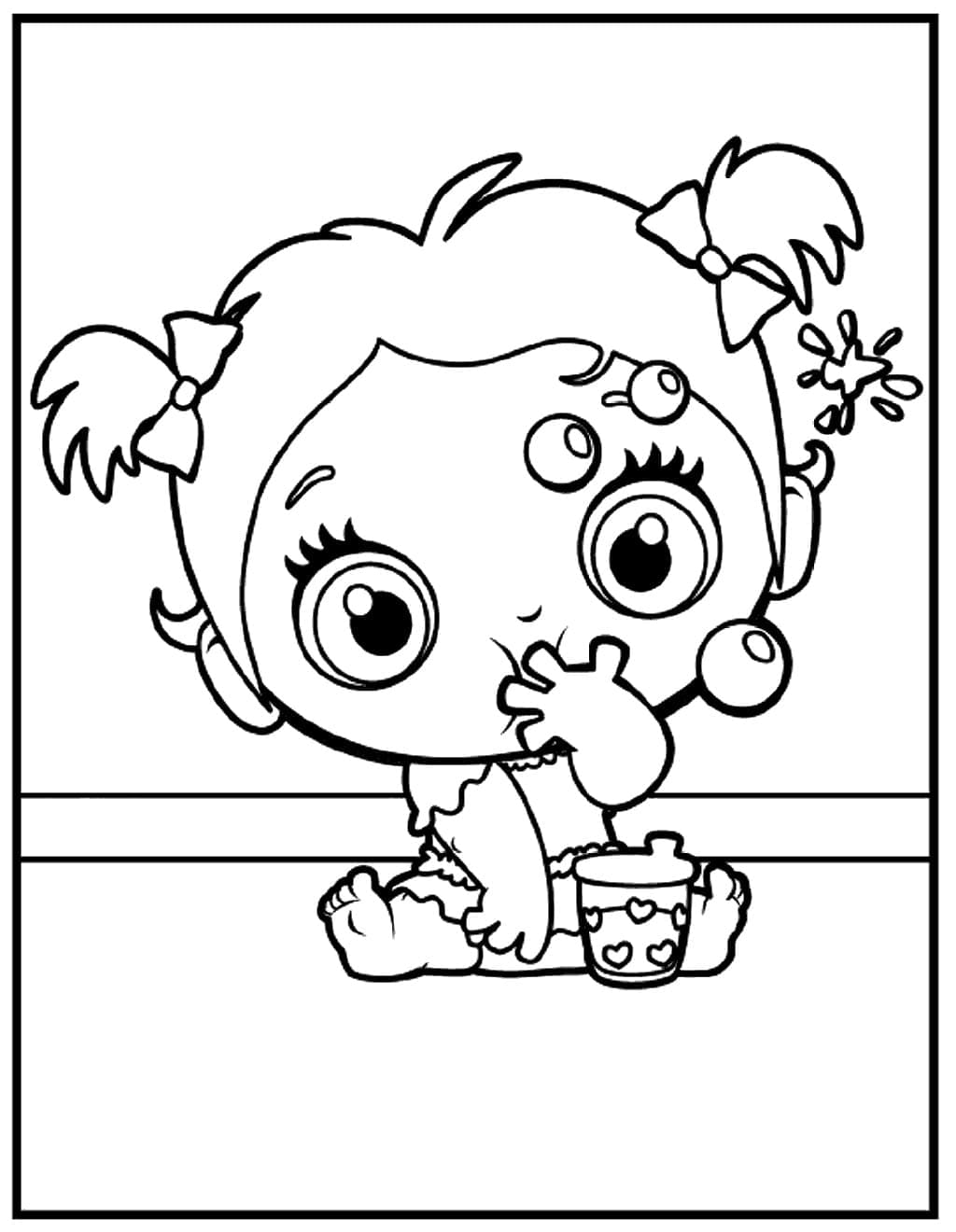 Desenho deBoneca Baby Alive 8 para colorir