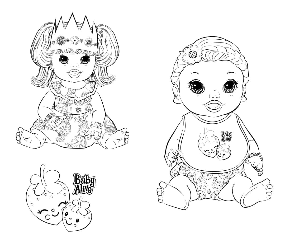 Desenho deBoneca Baby Alive para colorir