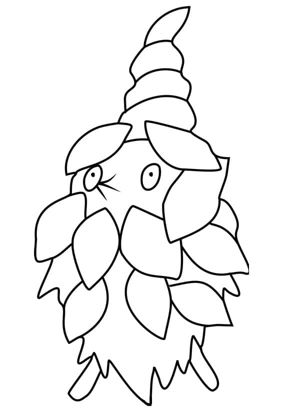 Desenho deBurmy Pokemon para colorir