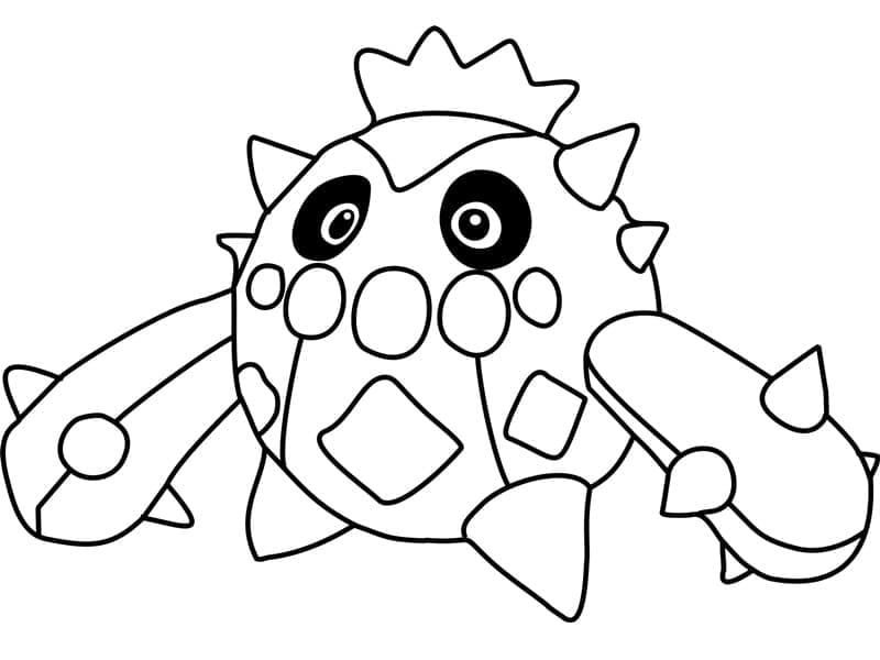 Desenho deCacnea Pokemon para colorir