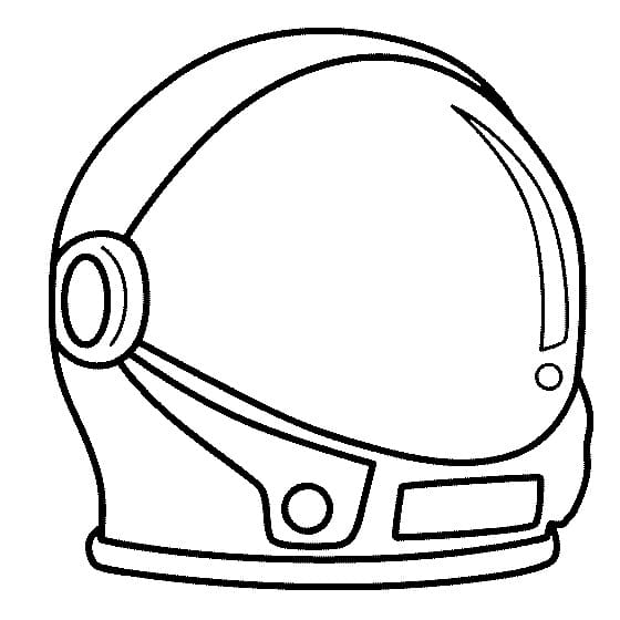 Desenho deCapacete de Astronauta 1 para colorir