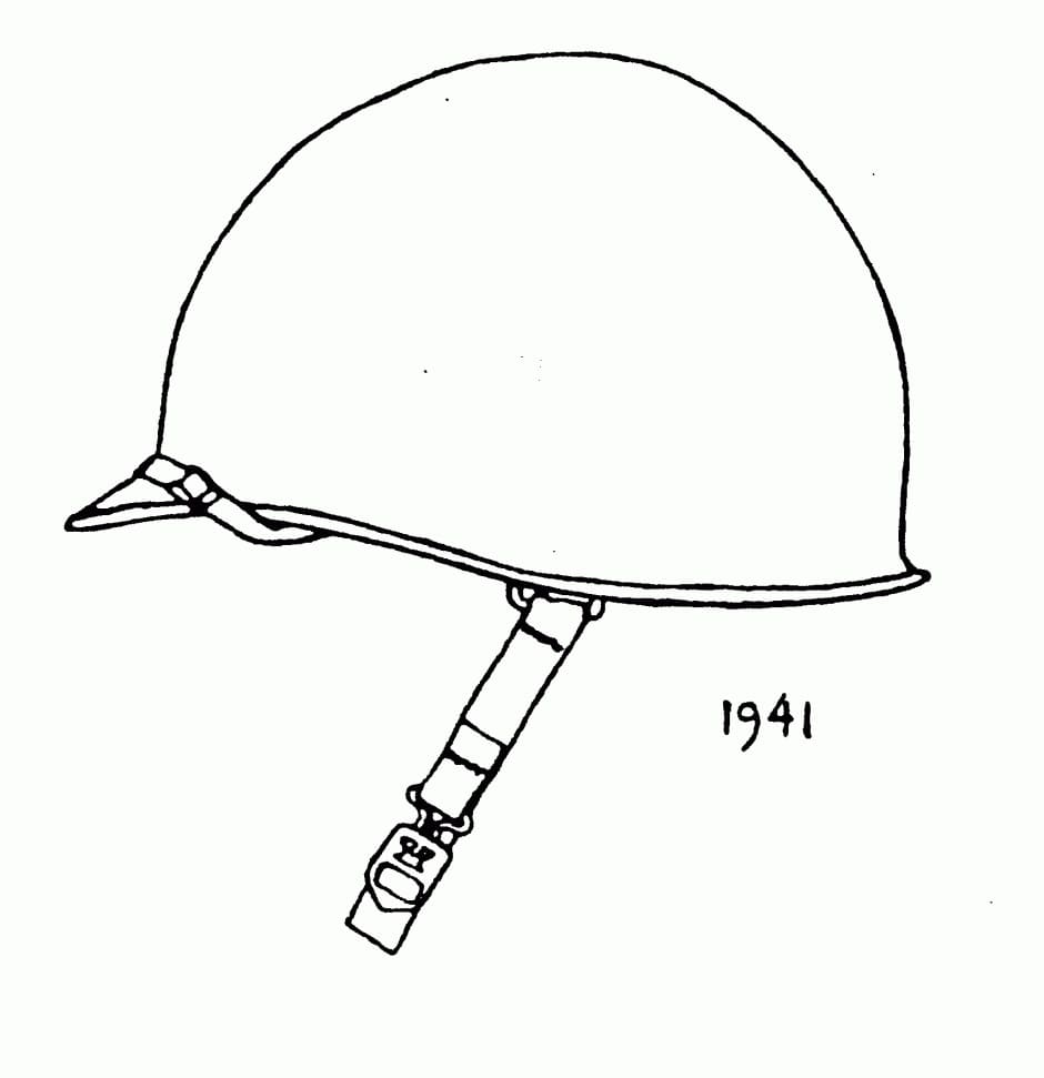 Desenho deCapacete de Soldado para colorir