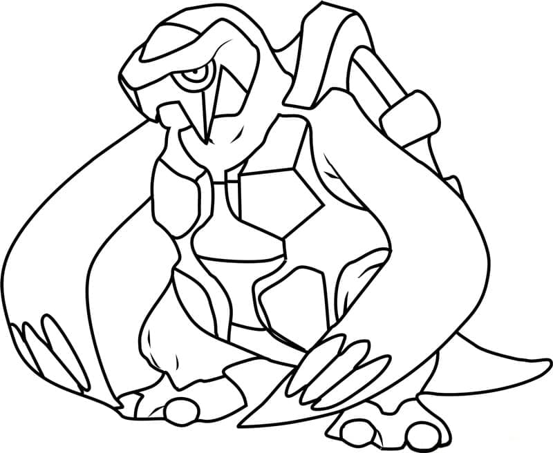 Desenho deCarracosta Pokemon para colorir