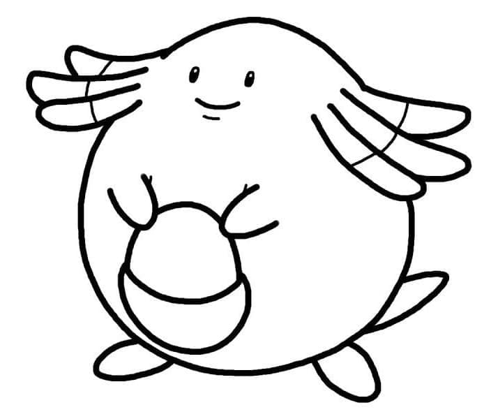 Desenho deChansey Pokemon para colorir