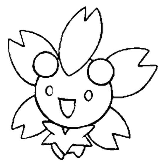 Desenho deCherrim Pokemon para colorir