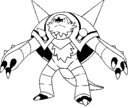 Desenho deChesnaught Pokemon para colorir