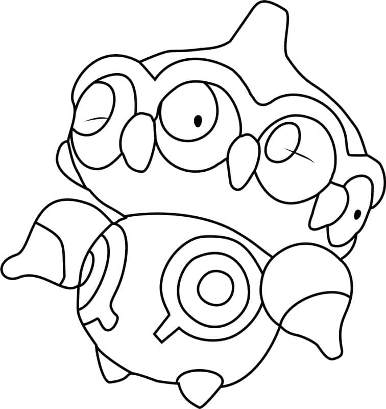 Desenho deClaydol Pokemon para colorir