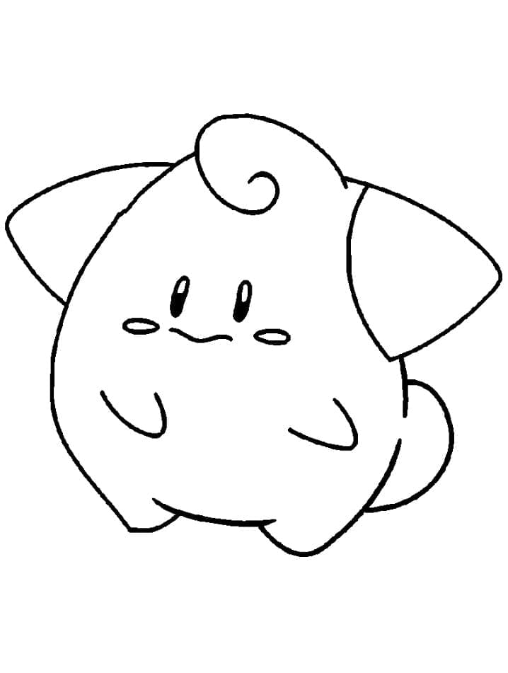 Desenho deCleffa Pokemon para colorir