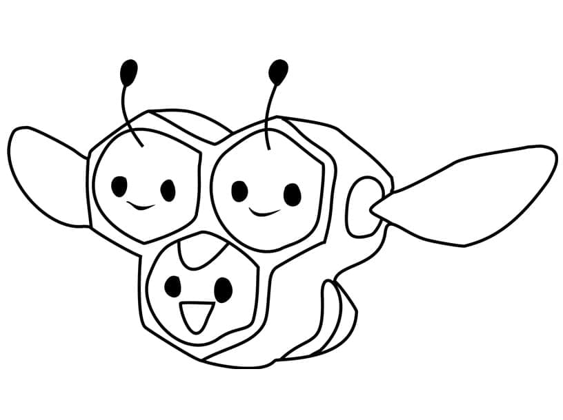 Desenho deCombee Pokemon para colorir