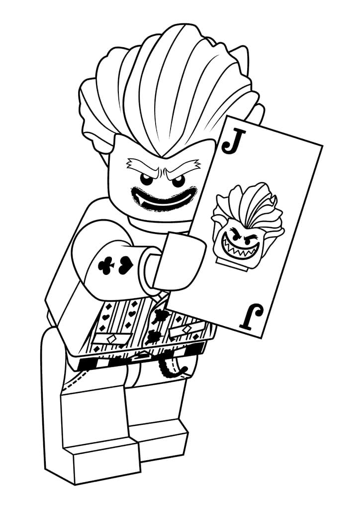 Desenho de Coringa Lego para colorir