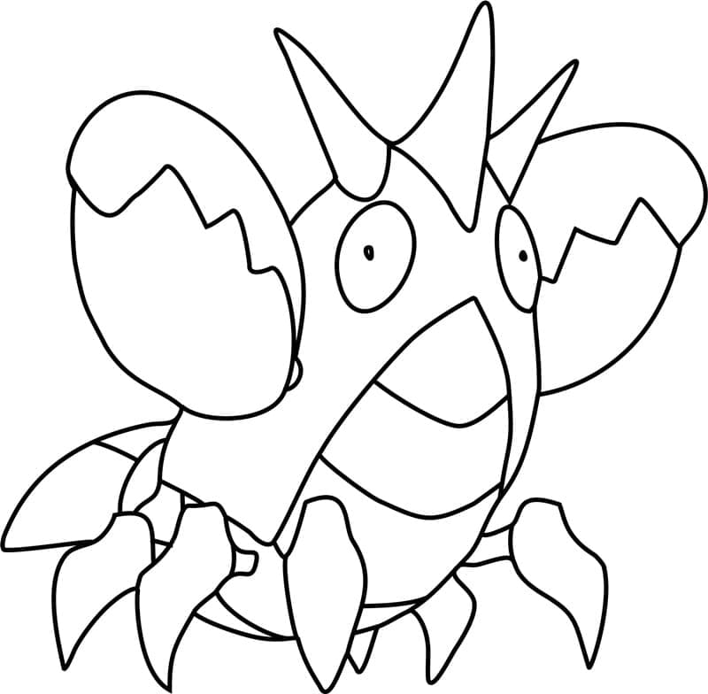 Desenho deCorphish Pokemon para colorir