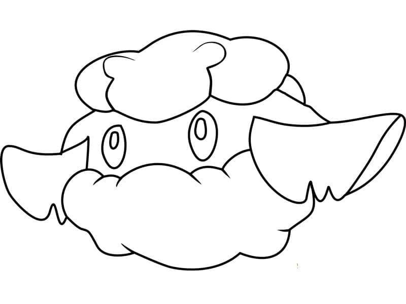 Desenho deCottonee Pokemon para colorir