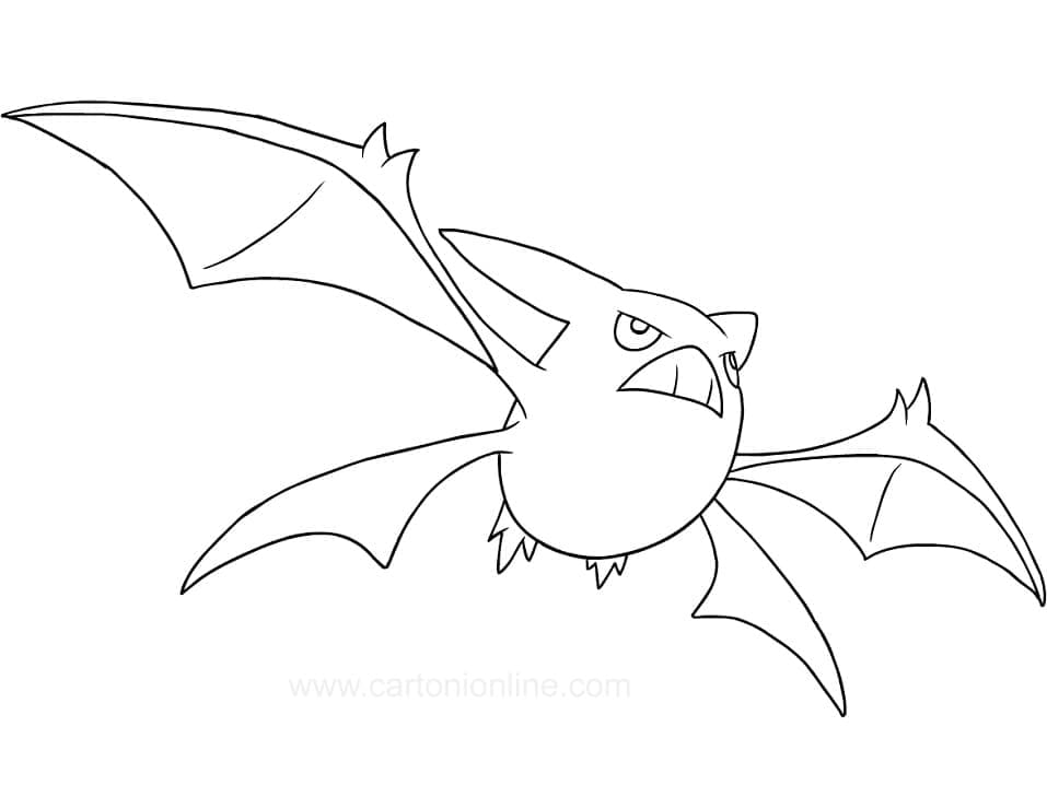 Desenho deCrobat Pokemon para colorir