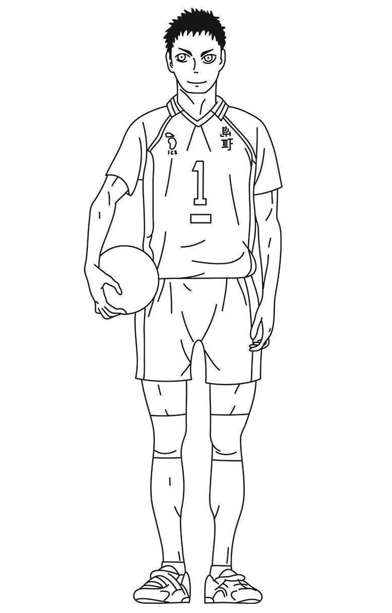 Desenho deDaichi Sawamura para colorir