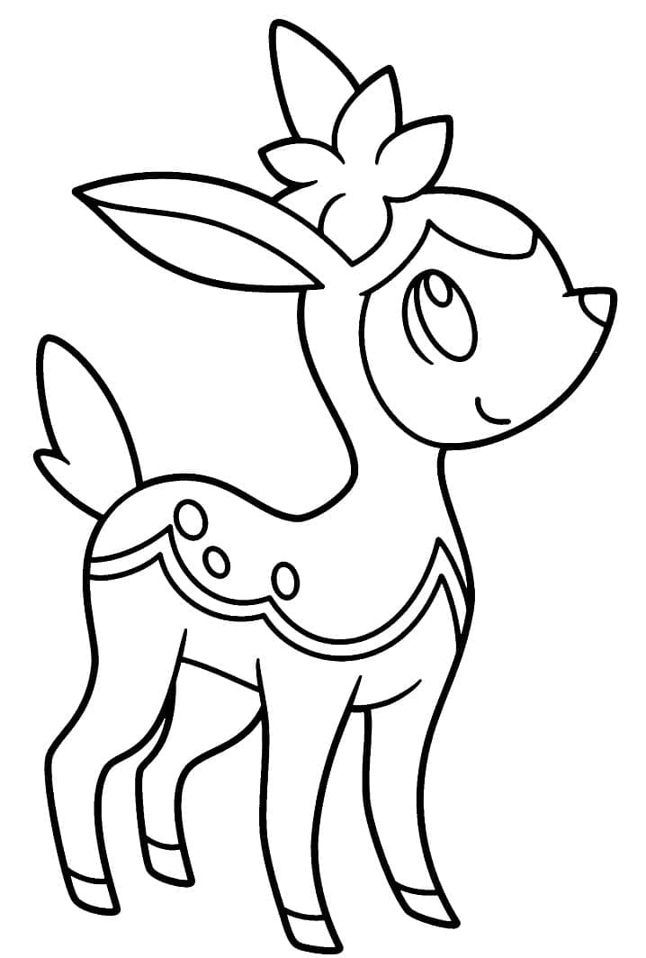 Desenho deDeerling Pokemon para colorir