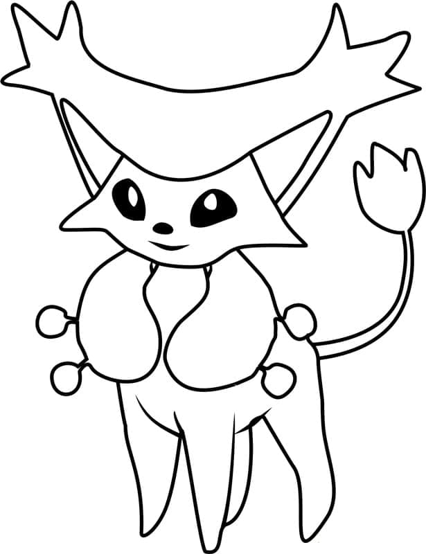 Desenho deDelcatty Pokemon para colorir