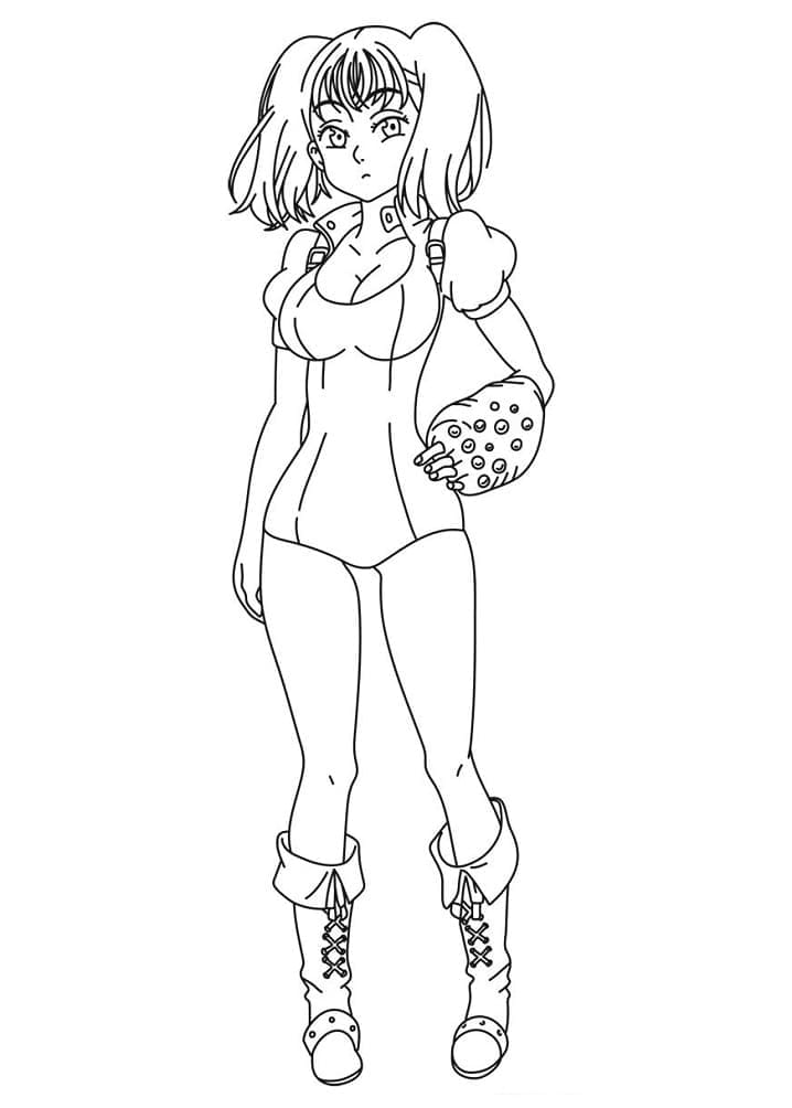 Desenho deDiane de Nanatsu no Taizai para colorir