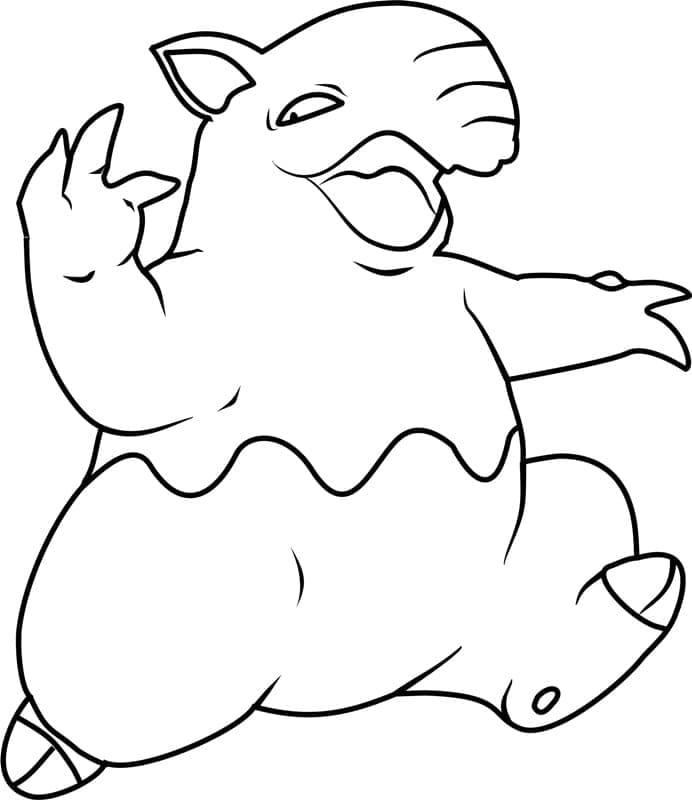 Desenho deDrowzee Pokemon para colorir