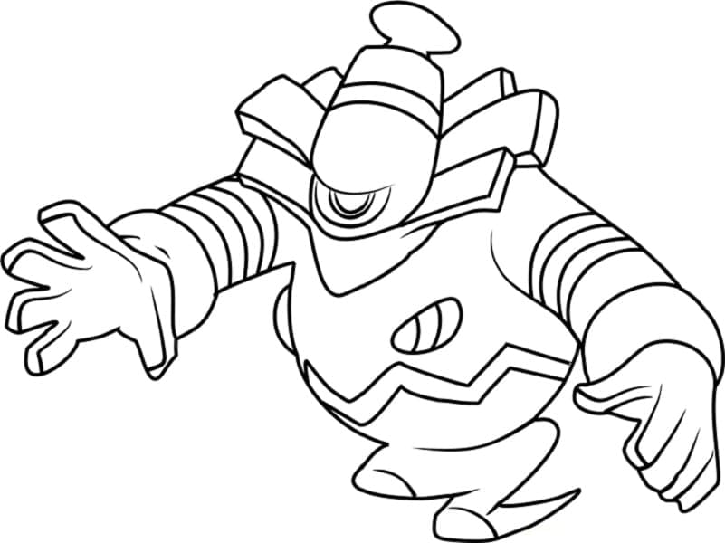 Desenho deDusknoir Pokemon para colorir