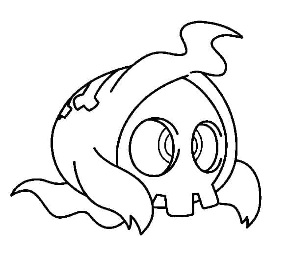 Desenho deDuskull Pokemon para colorir