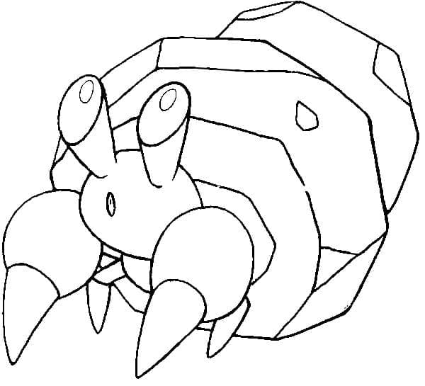 Desenho deDwebble Pokemon para colorir