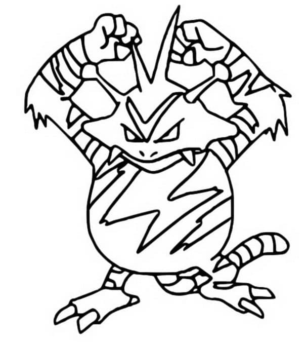 Desenho deElectabuzz Pokemon para colorir