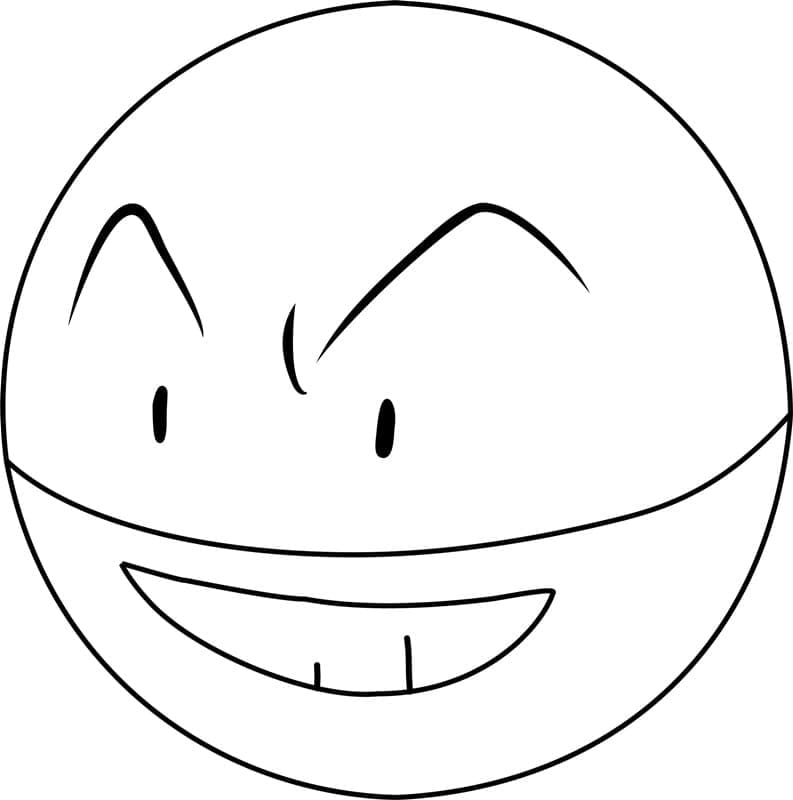 Desenho deElectrode Pokemon para colorir