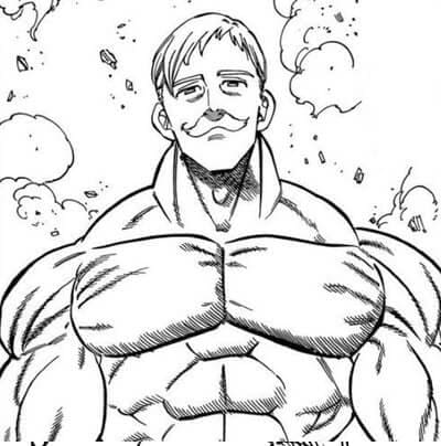 Desenho deEscanor de Nanatsu no Taizai para colorir