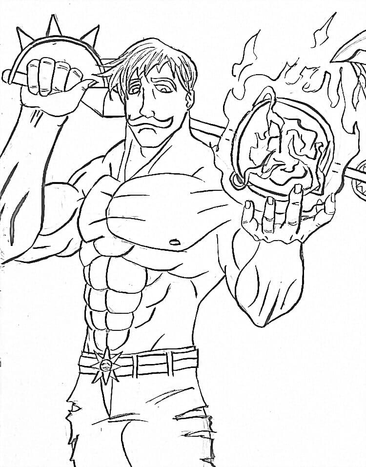 Desenho deEscanor para colorir