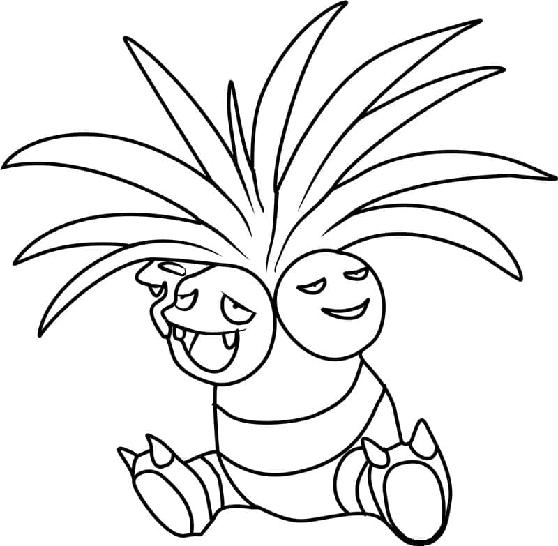 Desenho deExeggutor Pokemon para colorir