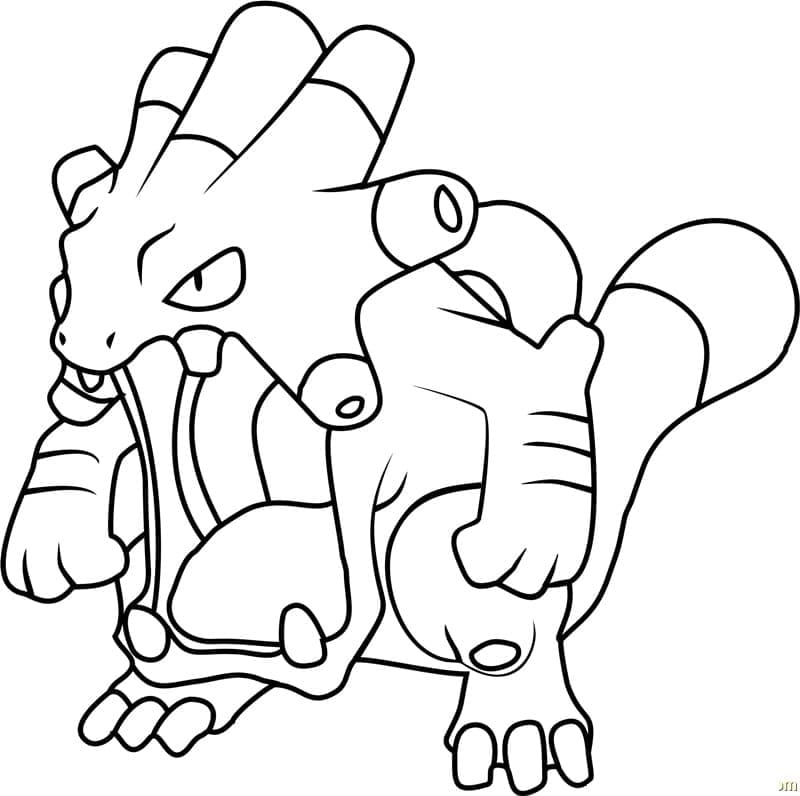 Desenho deExploud Pokemon para colorir