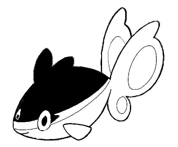 Desenho deFinneon Pokemon para colorir