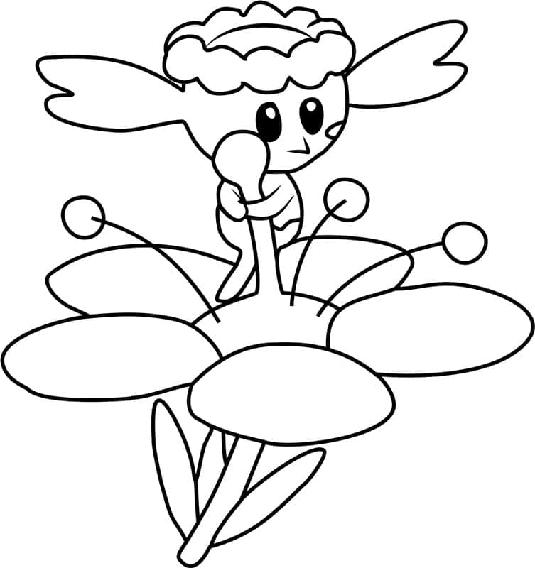 Desenho deFlabébé Pokemon para colorir