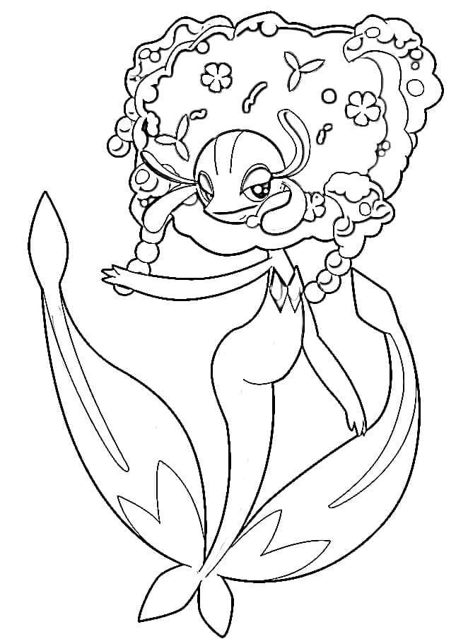 Desenho deFlorges Pokemon para colorir