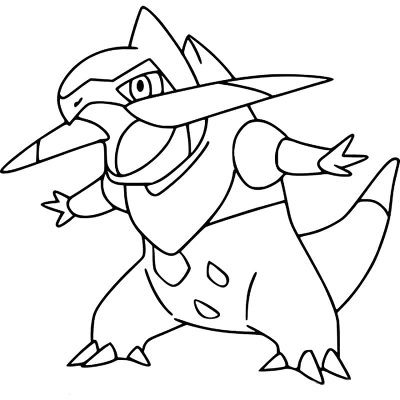 Desenho deFraxure Pokemon para colorir