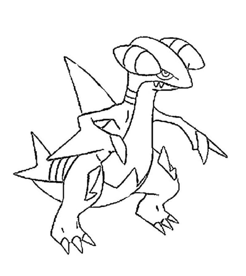 Desenho deGabite Pokemon para colorir