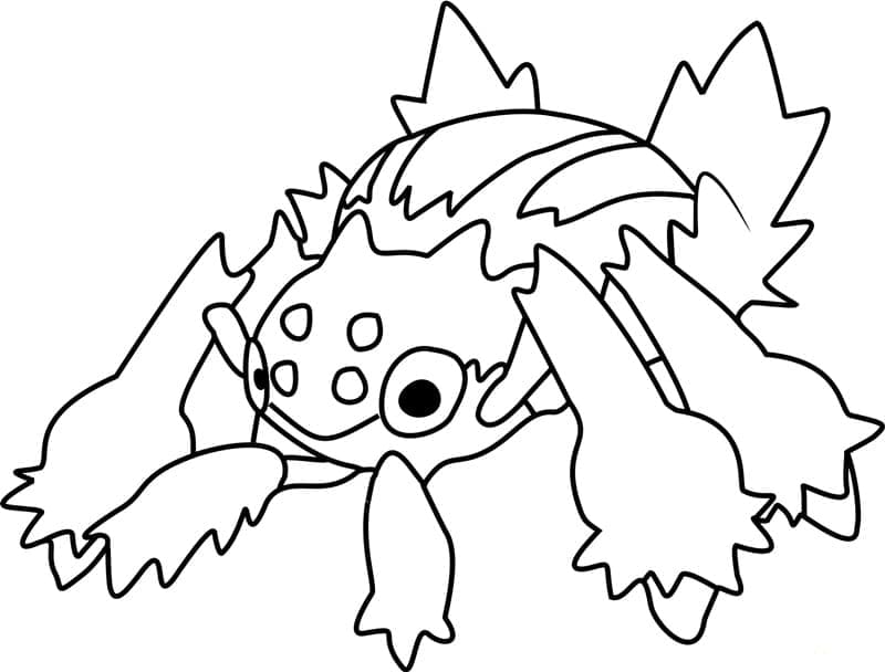 Desenho deGalvantula Pokemon para colorir